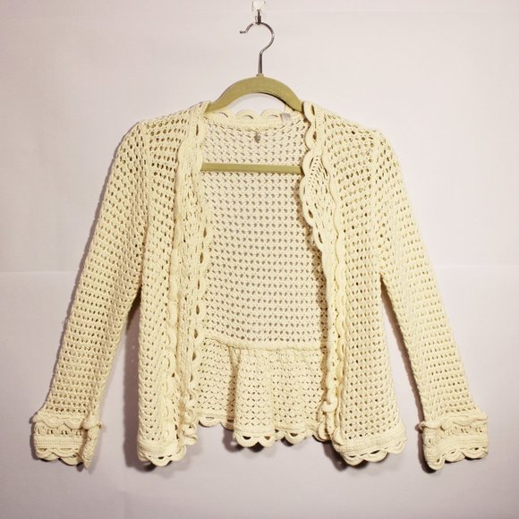 Anthropologie Sweaters - Knitted & Knotted (Anthropologie) Crochet Cardigan